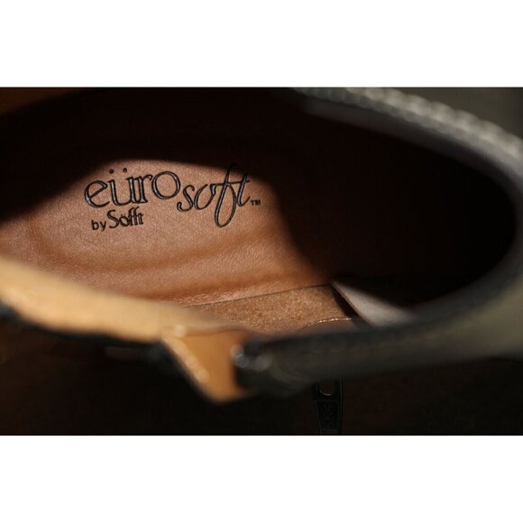 EUROSOFT Black Ankle Boots Womens Size 9 Dustine Side Zipper Closure - Picture 10 of 11